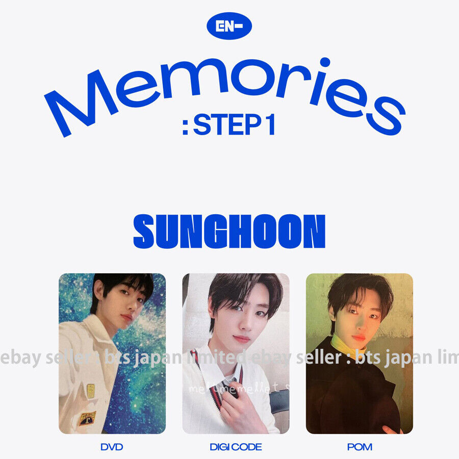 ENHYPEN SUNGHOON Memories : Step 1 Official Photocard DVD DIGI CODE PO –  world-store