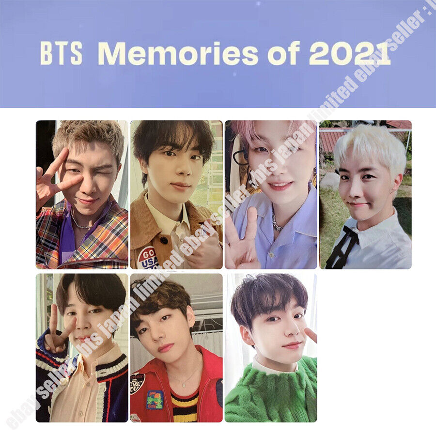 BTS Memories 2021 Blu-ray Tarjeta fotográfica oficial RM JIN SUGA J-HO –  world-store