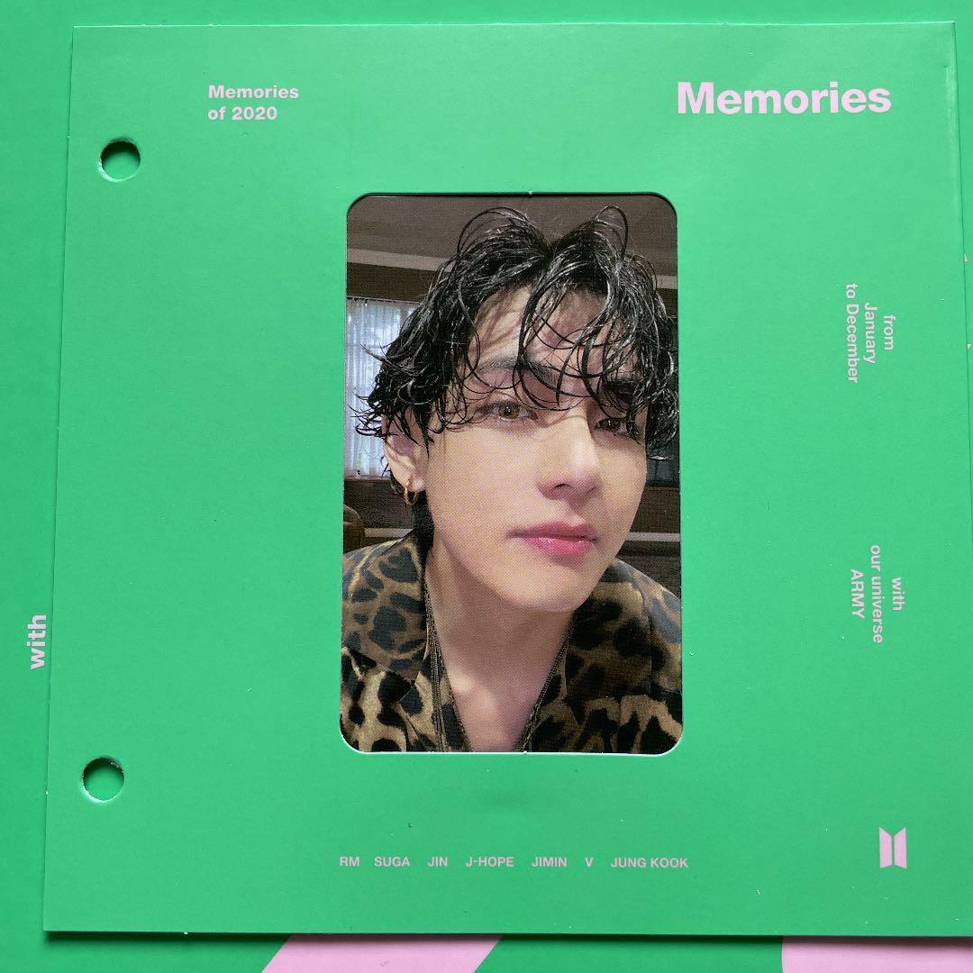 BTS V Taehyung Memories of 2020 Blu-ray ver. Official Photo card + Paper  Frame