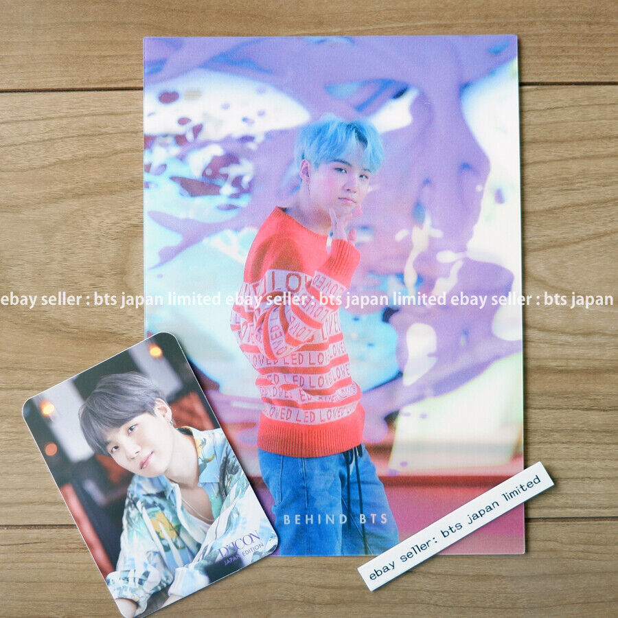 BTS SUGA DICON Vol.2 BEHIND Japan Special Edition Lenticular + Photocard  set pc