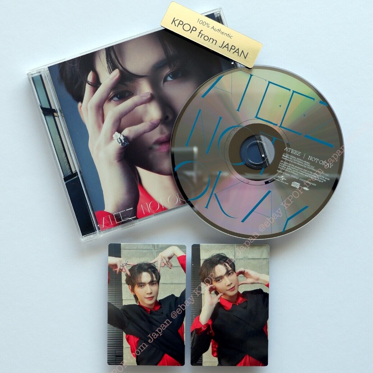 YEOSANG ATEEZ JAPAN NOT OKAY Solo ver. CD + 2Photocards Complete set  Photocard