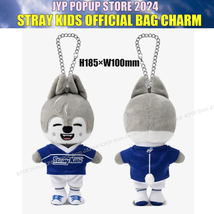 PRE Stray kids JYP JAPAN POPUP STORE 2024 BAG CHARM Wolf Chan Leebit Jiniret Han