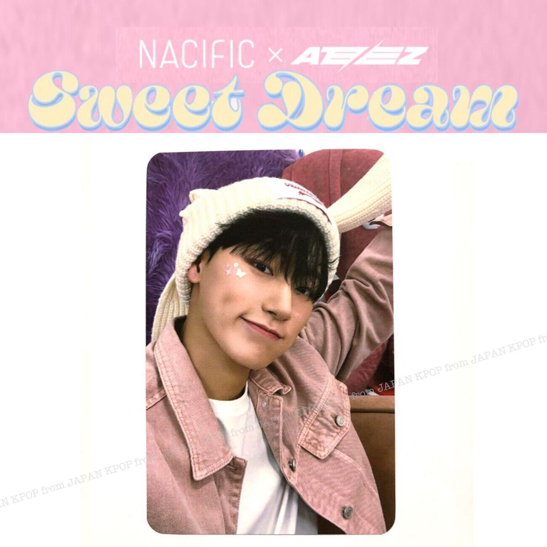 ATEEZ x NACIFIC 7TH SWEET DREAM OFFICIAL PHOTOCARD SEONGHWA MINGI HONGJOONG SAN