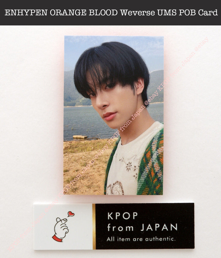 ENHYPEN ORANGE BLOOD Weverse UMS Japón POB Sorteo de la suerte Tarjeta fotográfica oficial 