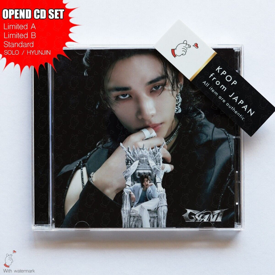 OPENED HYUNJIN STRAY KIDS GIANT LIMITED A , B , STANDARD , SOLO 4CD SET JAPAN