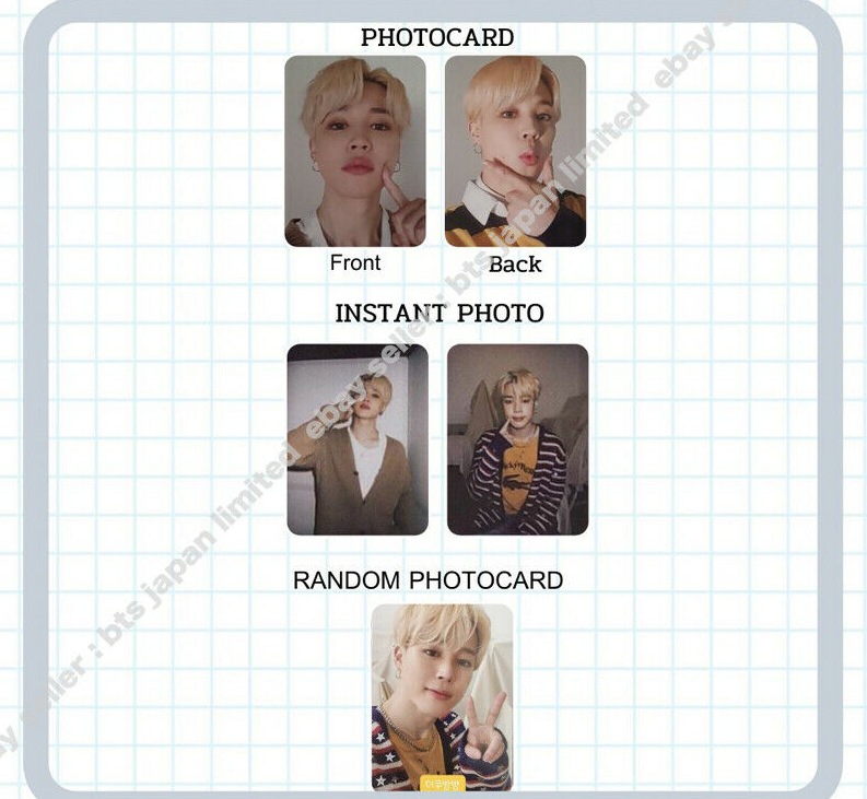 BTS Jimin DECO KIT Random Instant Camera Double-sided printing Photocard PCS