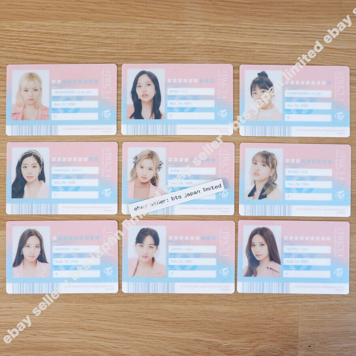 TWICE TWICE4 Tarjeta fotográfica oficial PC Momo Mina Jihyo Sana Jeongyeon Tzuyu Dahyun 