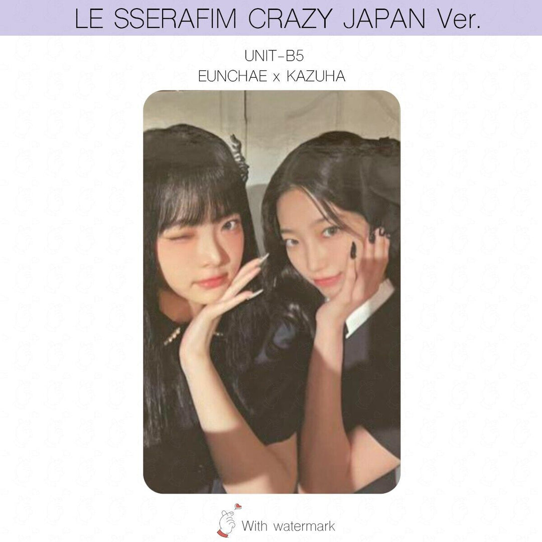 LE SSERAFIM CRAZY JAPAN ver. ALBUM POB LUCKY DRAW PHOTOCARD WEVERSE UMS HMV UNIT