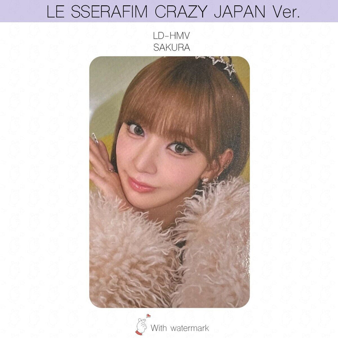 LE SSERAFIM CRAZY JAPAN ver. ALBUM POB LUCKY DRAW PHOTOCARD WEVERSE UMS HMV UNIT