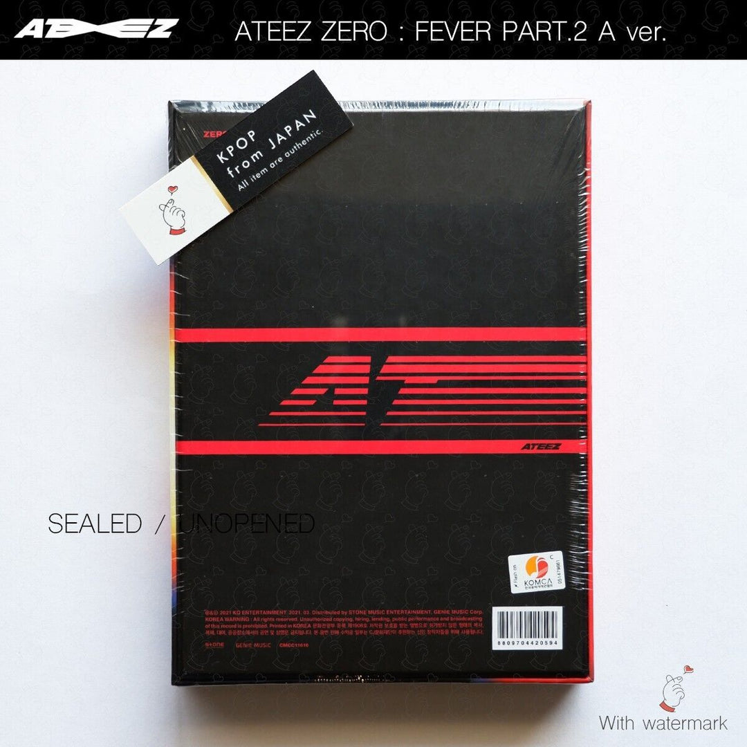 SEALED ATEEZ Zero Fever Part.2 A ver. Z ver. DIARY ver. 3Types Full Set