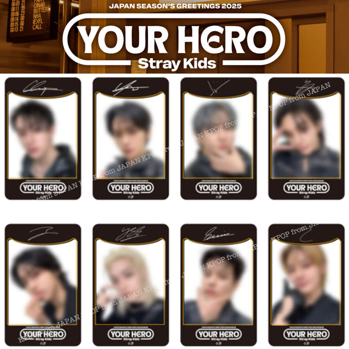 PRE STRAY KIDS YOUR HERO JAPAN SEASON’S GREETINGS 2025 MUSEUM MD PHOTOCARD POPUP