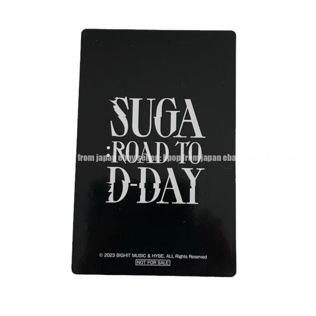 SUGA ROAD TO D-DAY Movie JAPAN Tarjeta fotográfica oficial limitada 1.a 2.a tarjeta fotográfica POB 