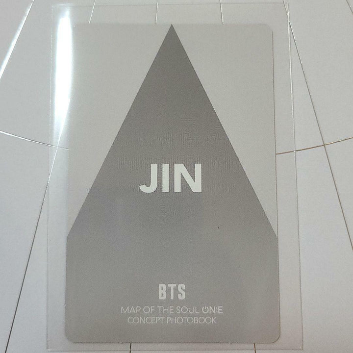 BTS JIN CLUE ROUTE HOLOGRAM MAP OF THE SOUL MOS ONE CONCEPT BOOK Photo card