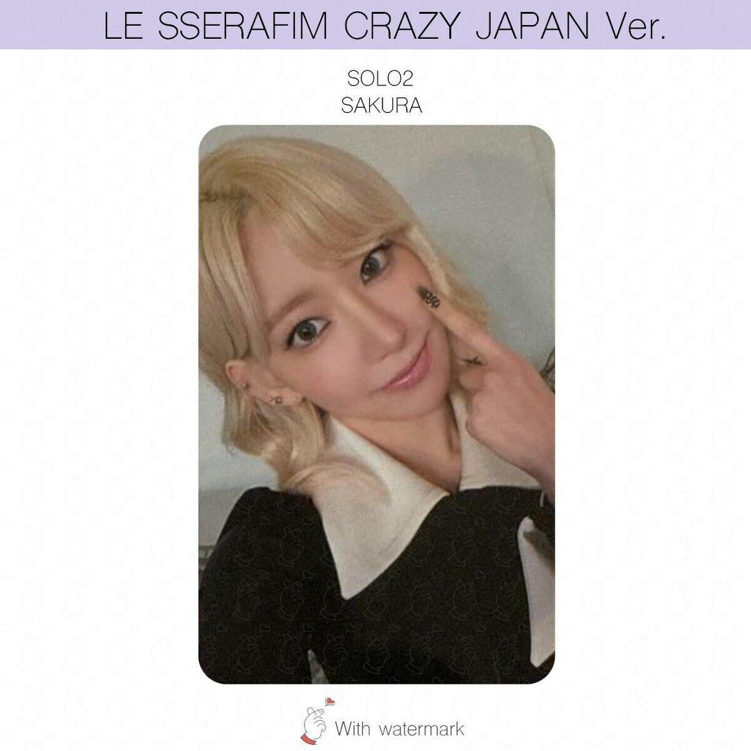 LE SSERAFIM CRAZY JAPAN ver. ALBUM POB LUCKY DRAW PHOTOCARD WEVERSE UMS HMV UNIT