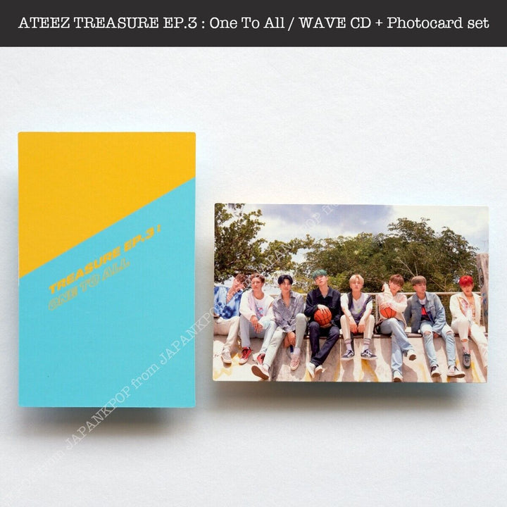 SAN ATEEZ TREASURE EP.3 : One To All / WAVE ver. Album + Photocard ATINY Japan