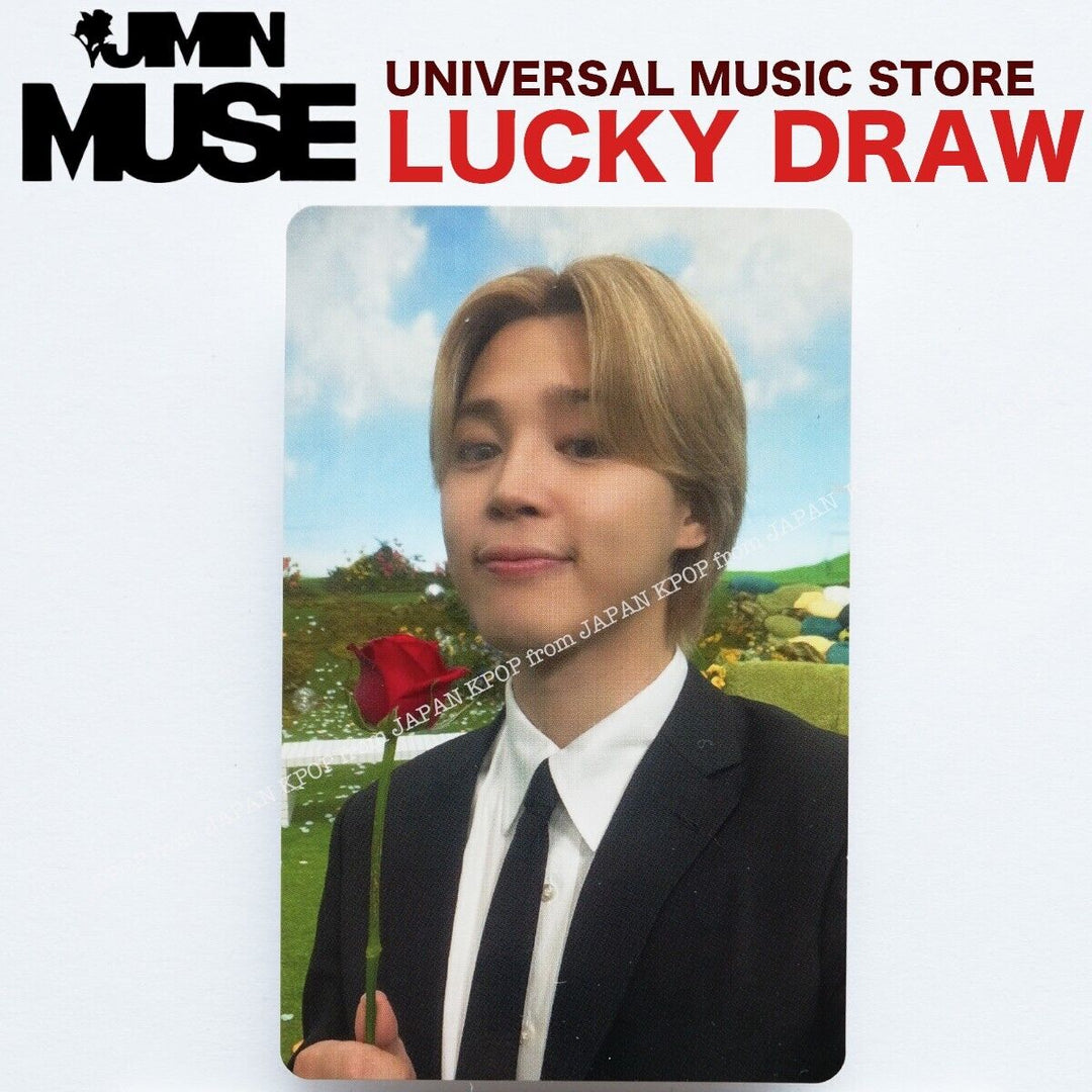 JIMIN MUSE UMS LUCKY DRAW PHOTOCARD SET JAPAN EDITION UNIVERSAL MUSIC STORE BTS