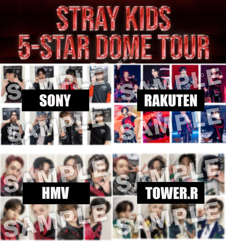 PRE STRAY KIDS 5-STAR DOME TOUR 2023 LIVE BLU-RAY JAPAN POB BENEFIT PHOTOCARD