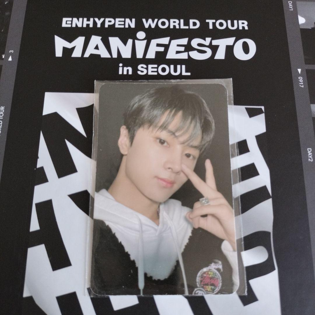 ENHYPEN WORLD TOUR MANIFESTO in SEOUL DVD DIGITAL CODE Official Photocard