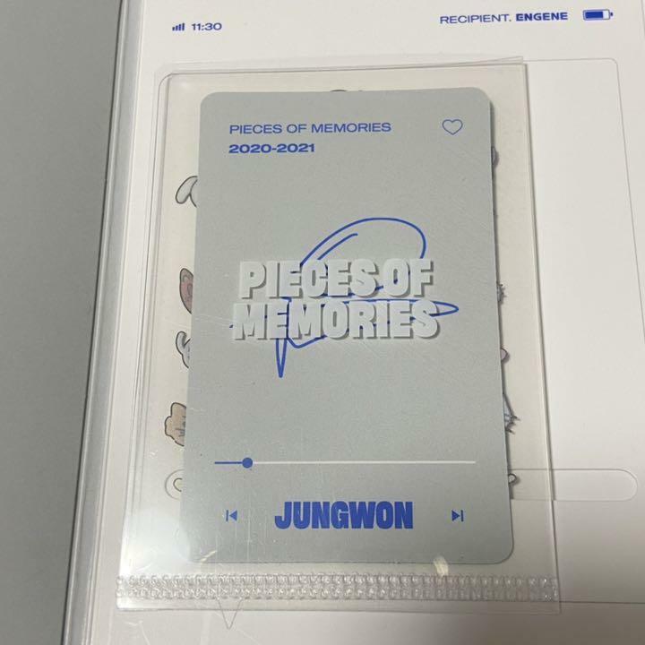 ENHYPEN JUNGWON Memories: Paso 1 Tarjeta fotográfica oficial DVD DIGI CODE POM 