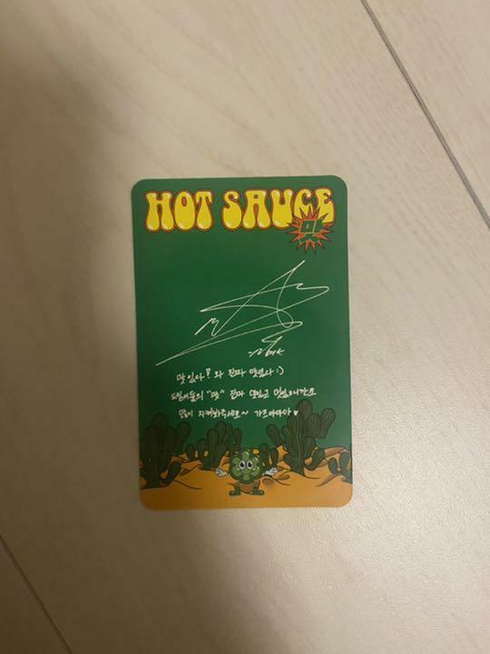 NCT DREAM Hot Sauce Mark Tarjeta fotográfica oficial PC Crazy Bolling Chilling Cafe 7 