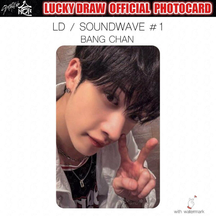 PRE STRAY KIDS HOP LUCKY DRAW SOUNDWAVE POP-UP OFFICIAL PHOTOCARD POLAROID POPUP