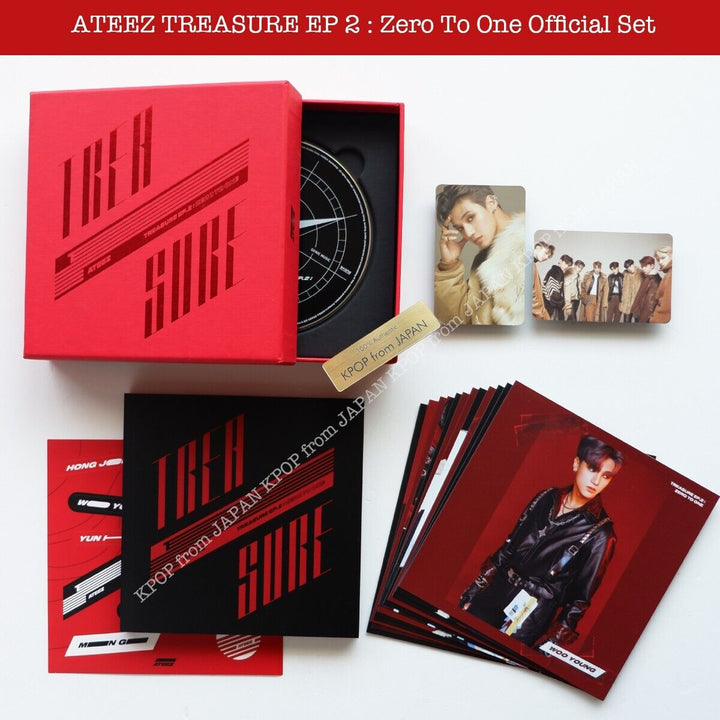 WOOYOUNG ATEEZ TREASURE EP 2 : Zero To One Official Album Photocard set PC EP.2