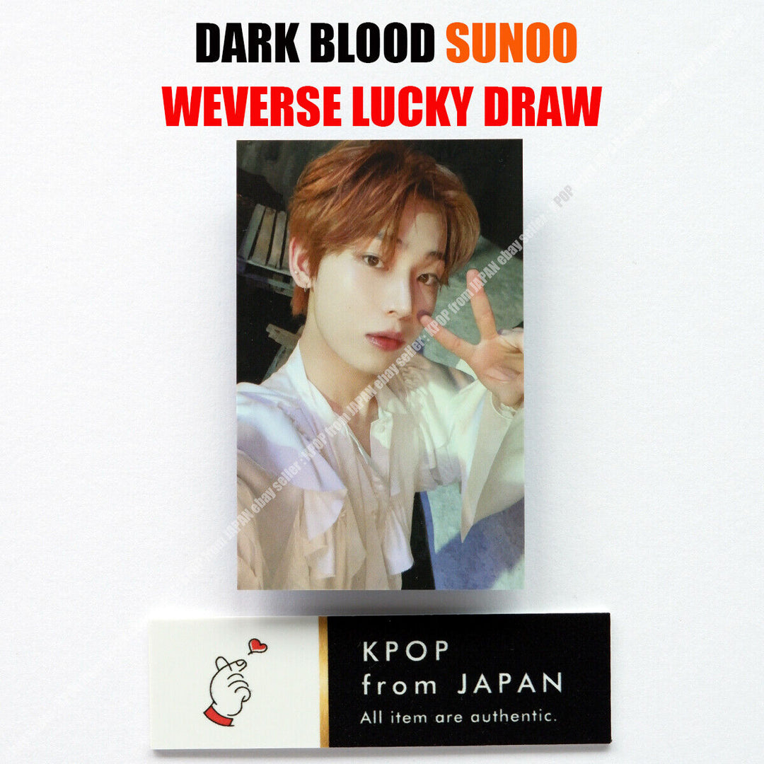 ENHYPEN DARK BLOOD Weverse UMS Japón limitado Sorteo de la suerte Tarjeta fotográfica oficial POB 