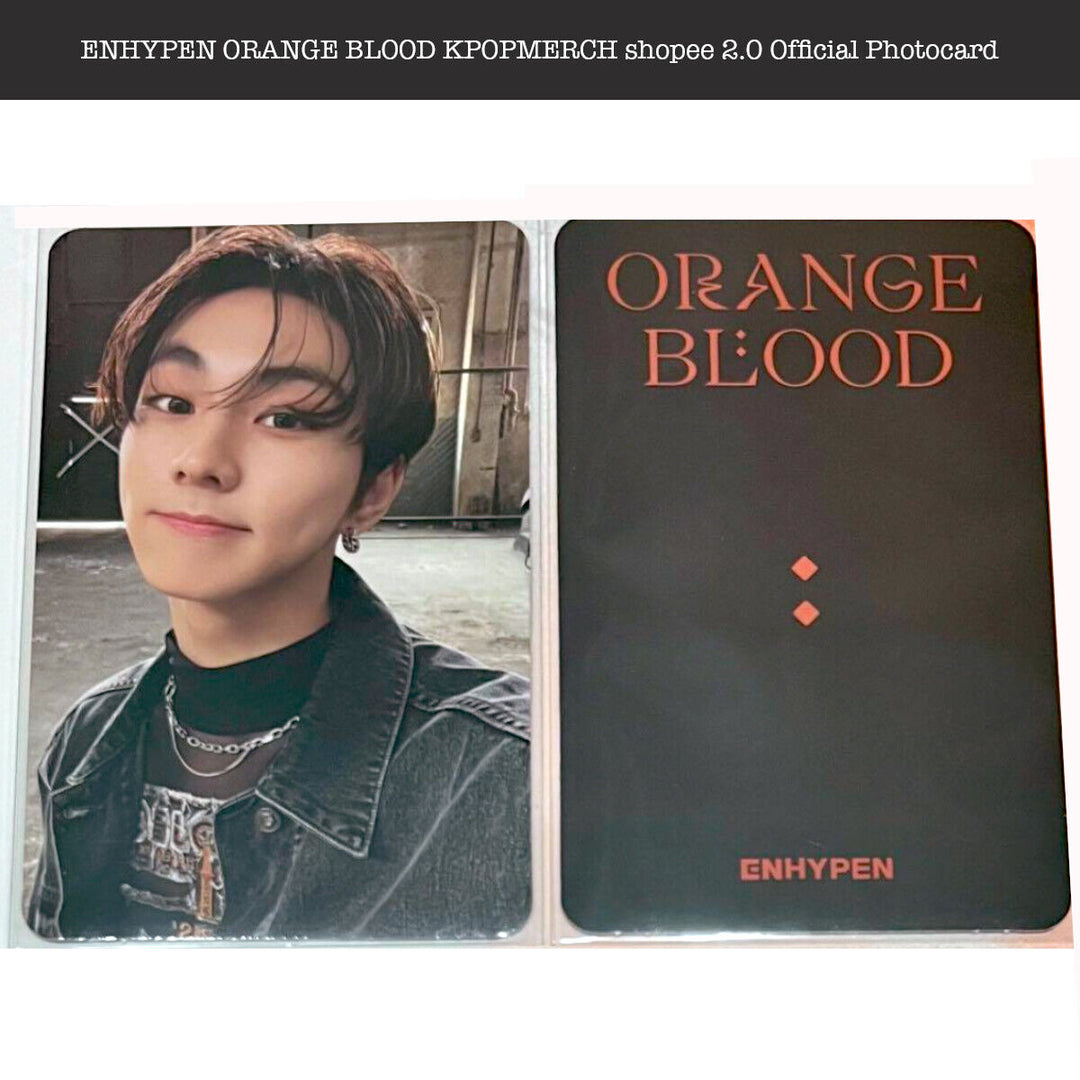 ENHYPEN ORANGE BLOOD Kpopmerch Shopee 2nd Video Call Official Photocard 2.0