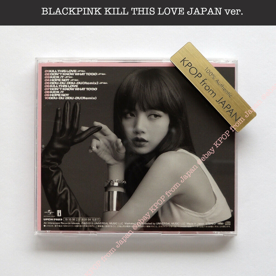 BLACKPINK KILL THIS LOVE Versión JP CD Tarjeta fotográfica oficial Jisoo Rose Jennie Lisa 