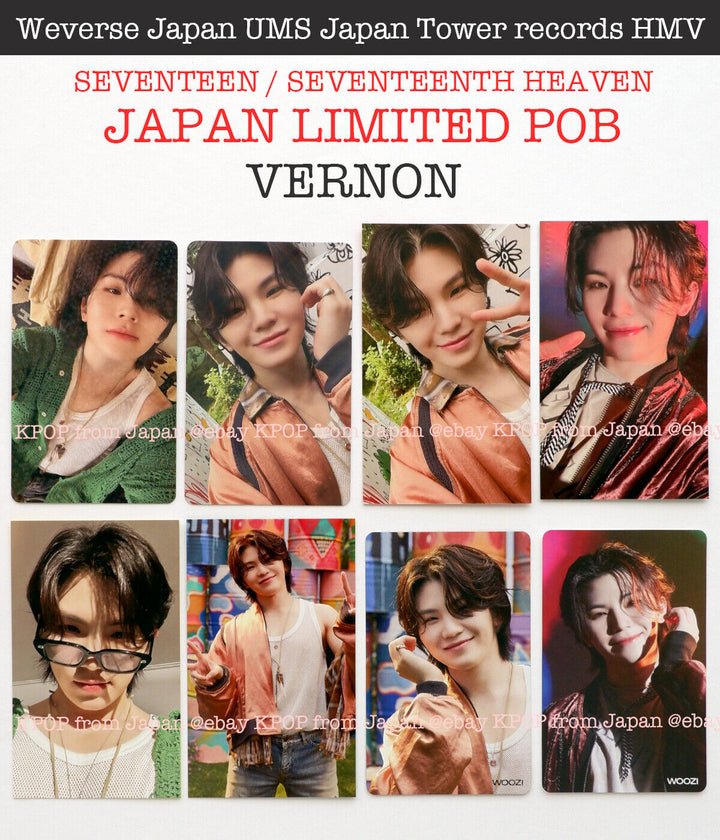 WOOZI SEVENTEEN SEVENTEENTH HEAVEN JAPAN POB Photocard CARAT weverse UMS HMV