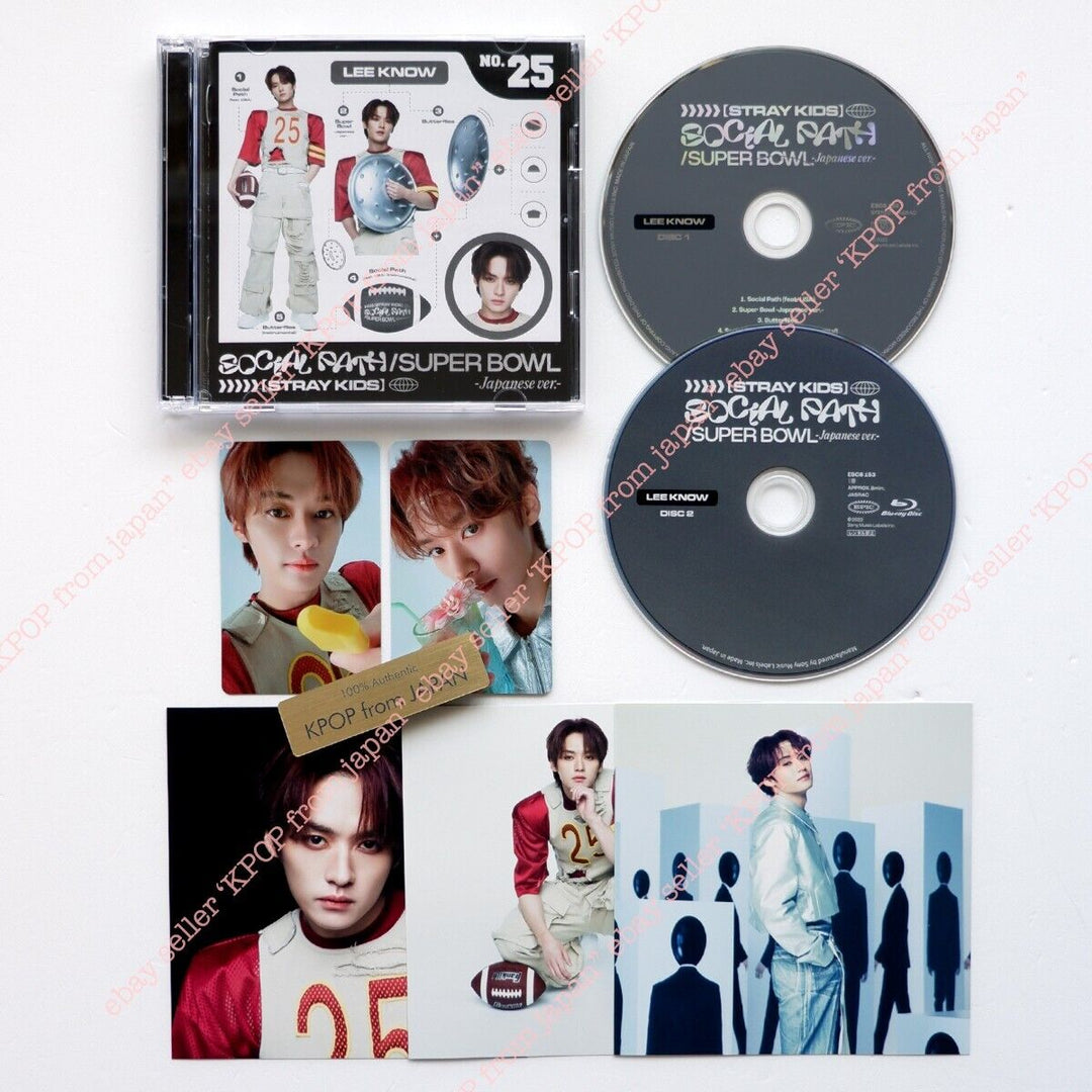 Lee Know Stray Kids Social Path Solo Complete set CD+DVD+2pcs+3card