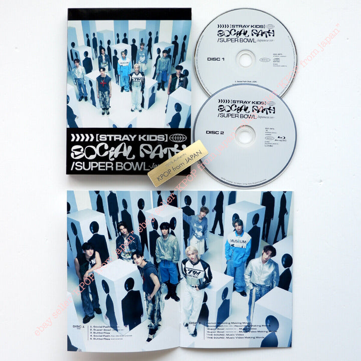 Stray Kids Social Path usado CD oficial A, B, álbum estándar japonés Blu-ray 