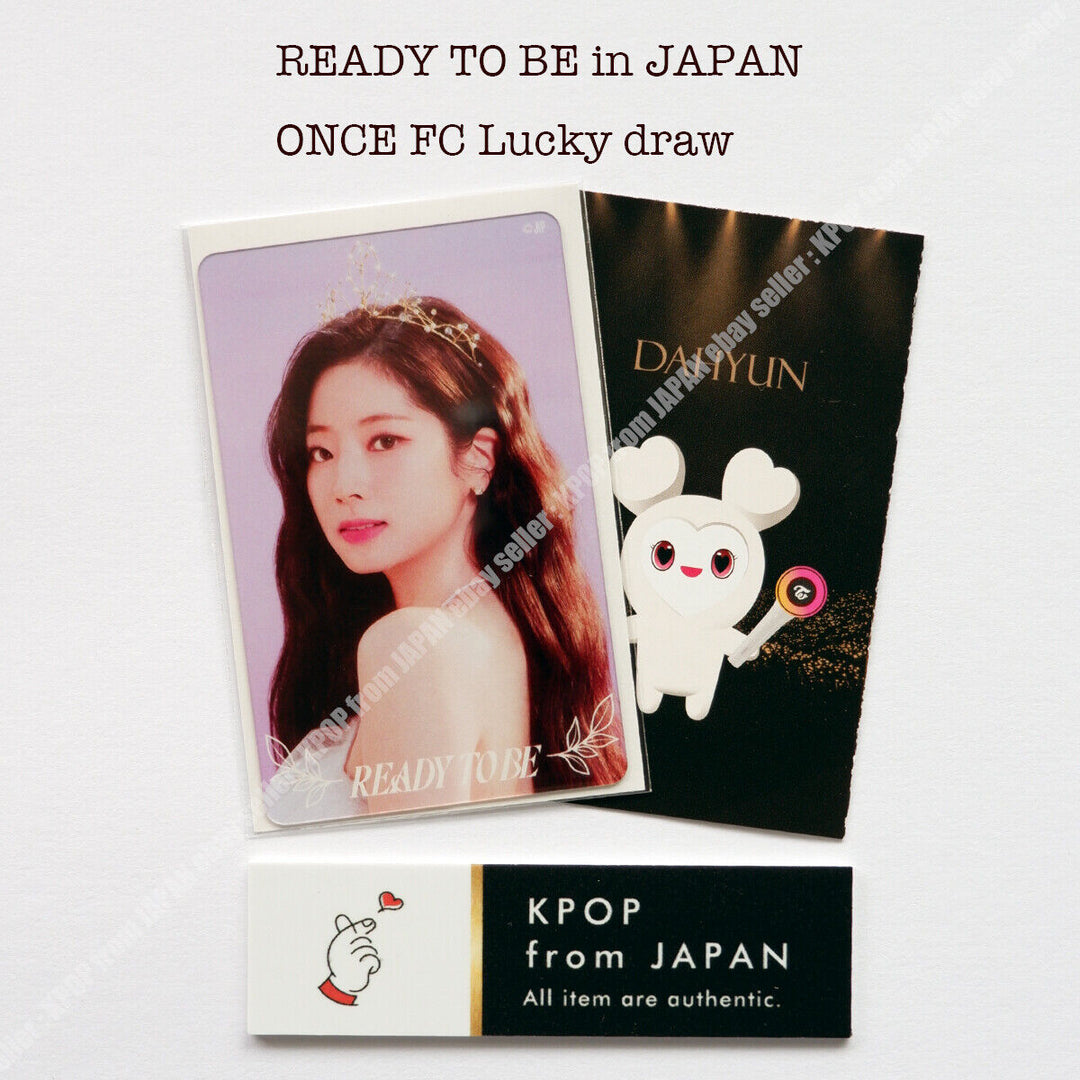 TWICE WORLD TOUR ' READY TO BE ' in JAPAN ONCE FC Lucky draw official photocard