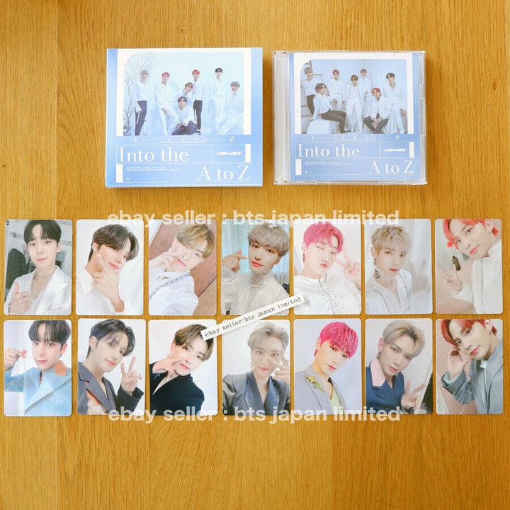 ATEEZ Into the A to Z 1ra edición limitada 1CD + 1DVD Tarjeta fotográfica oficial PC 