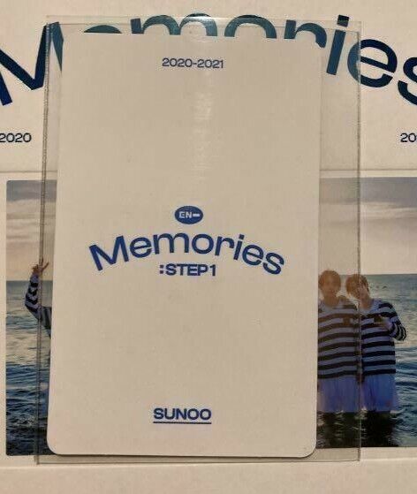 ENHYPEN SUNOO Memories: Paso 1 Tarjeta fotográfica oficial DVD DIGI CODE POM 