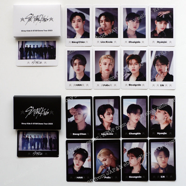 Stray Kids 5 estrellas Dome Tour 2023 JAPÓN Juego de tarjetas fotográficas oficiales A + B MD 