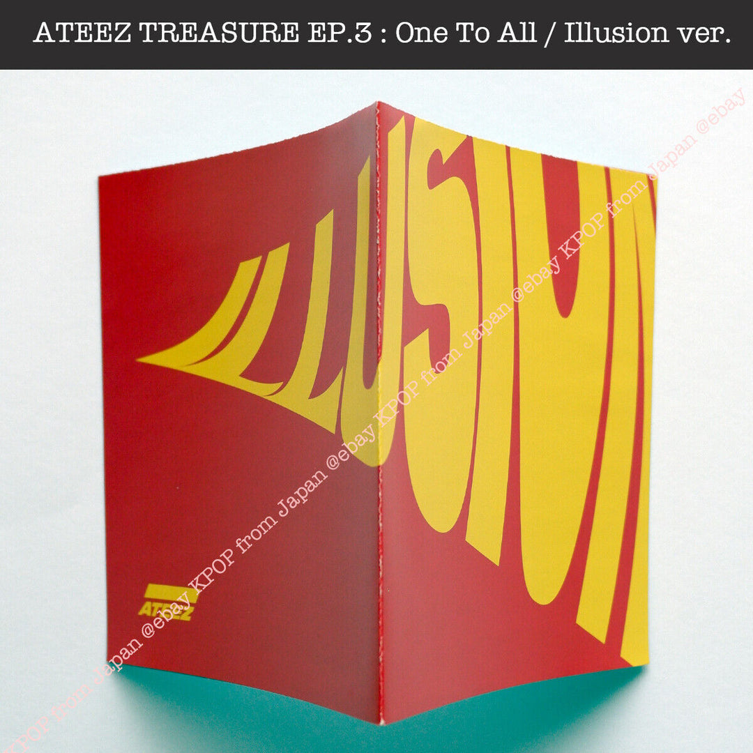 ATEEZ TREASURE EP.3 : One To All / Illusion , Wave ver. Album NOT with PC