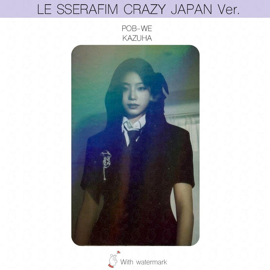 LE SSERAFIM CRAZY JAPAN ver. ALBUM POB LUCKY DRAW PHOTOCARD WEVERSE UMS HMV UNIT