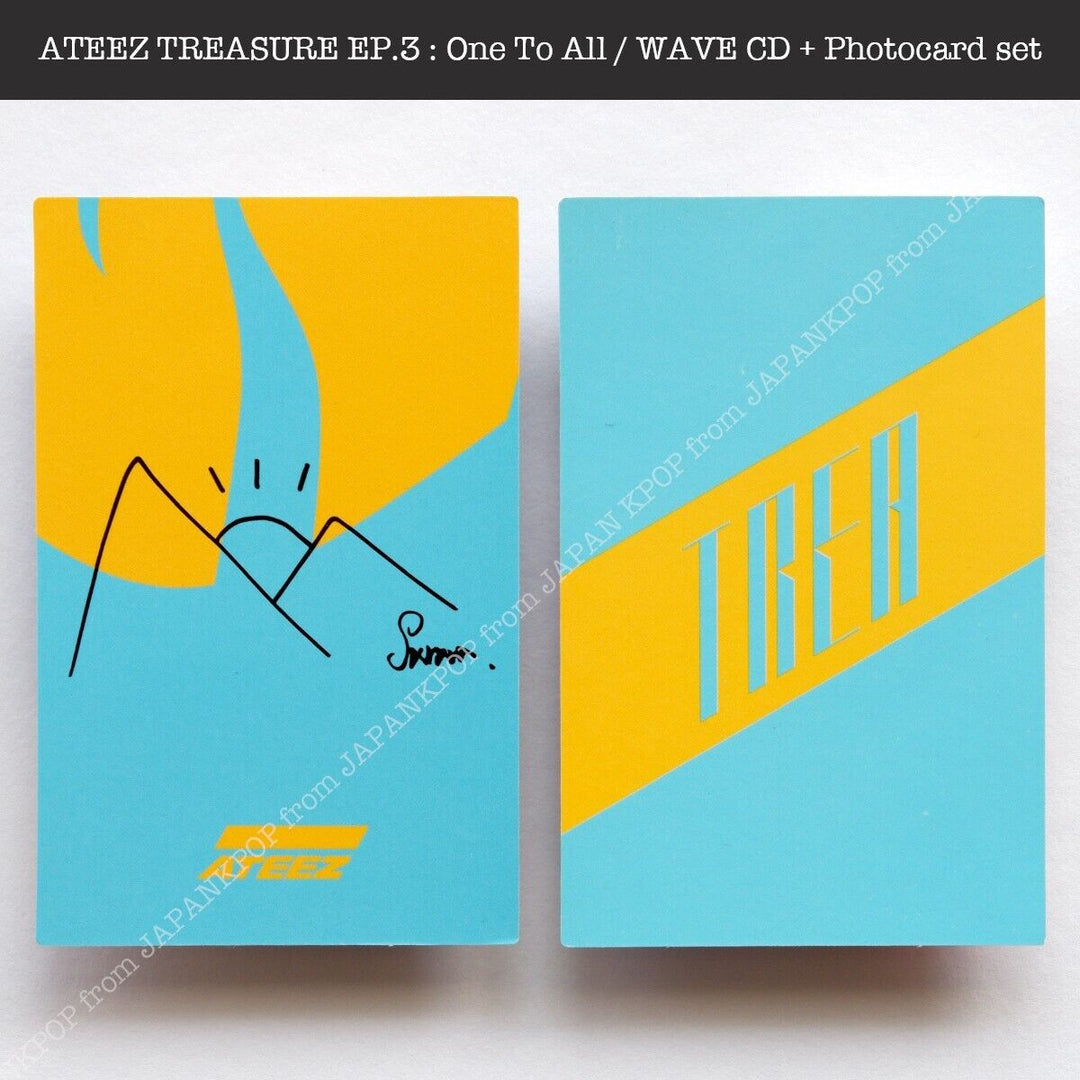 SAN ATEEZ TREASURE EP.3 : One To All / WAVE ver. Album + Photocard ATINY Japan