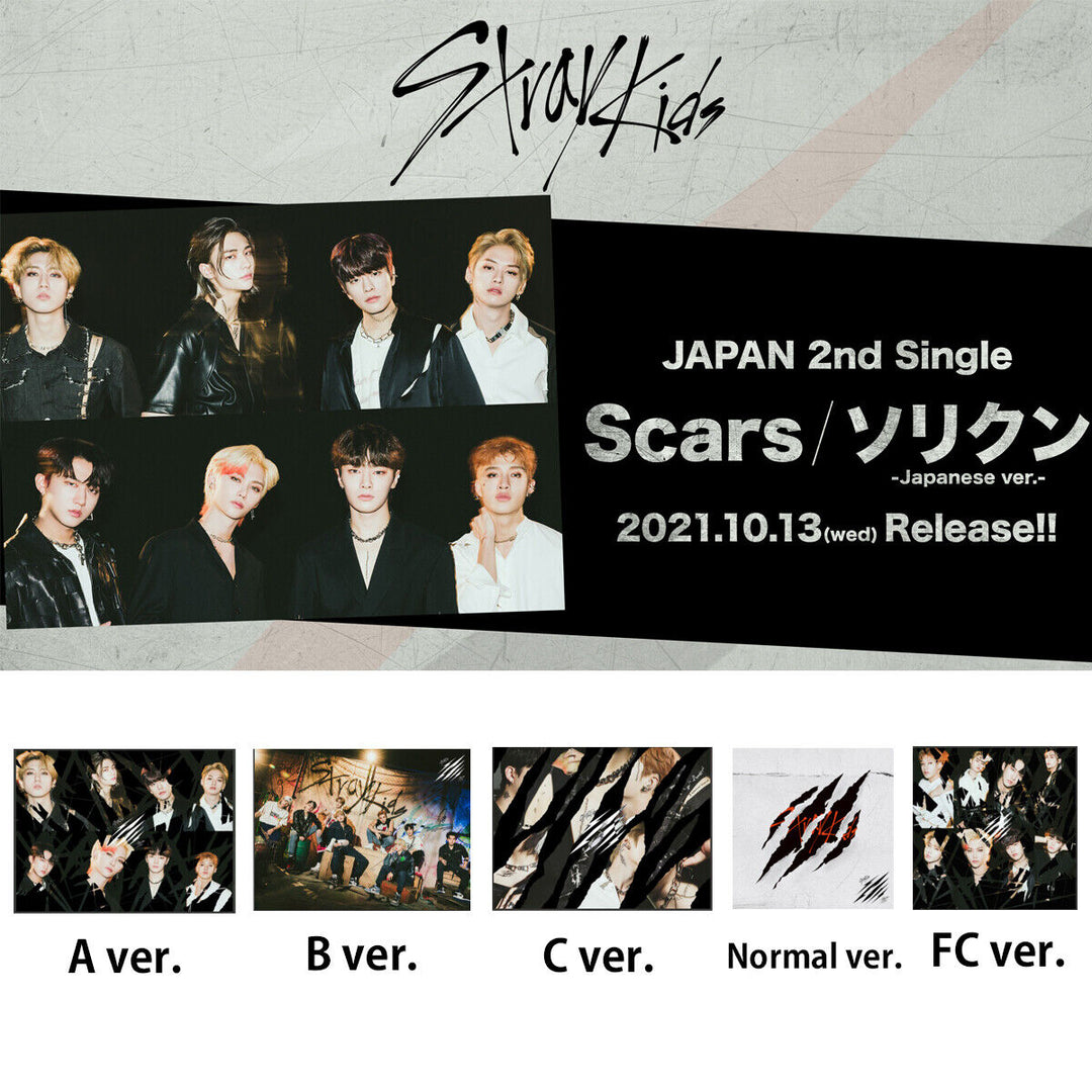 Stray Kids Scars / Thunderous - Japanese ver. - A,B,C,Normal,FC Fan club limited