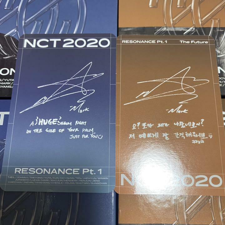 NCT2020 Mark RESONANCE pt.1 KIHNO Official Photo card Past Future ver. PC