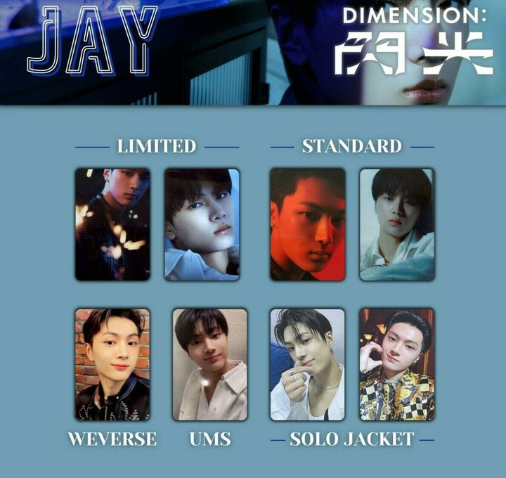 ENHYPEN JAY DIMENSION: SENKOU Tarjeta fotográfica oficial Solo Universal weverse 