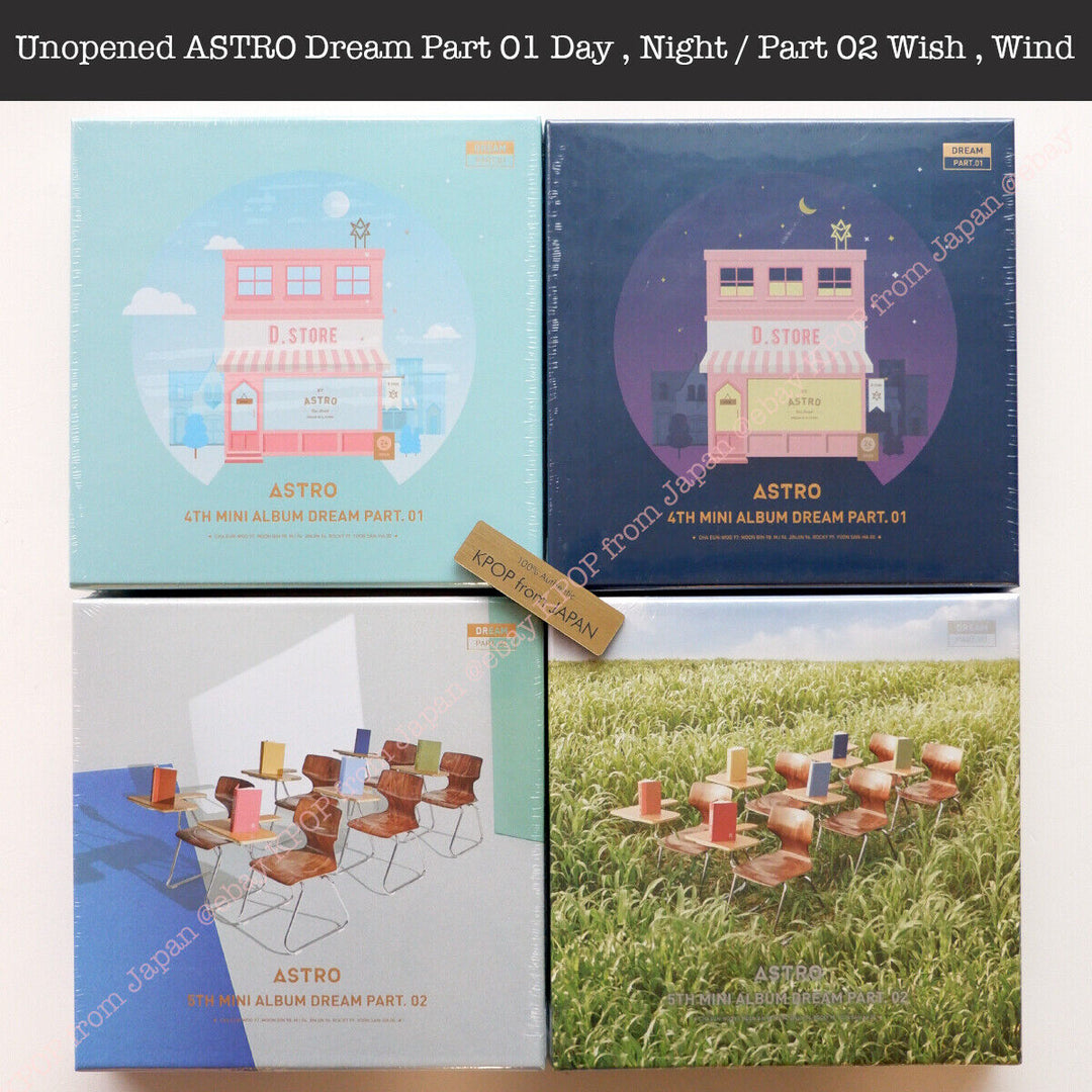 Unopened ASTRO Dream Part 01 Day , Night / Part 02 Wish , Wind Album Photocard