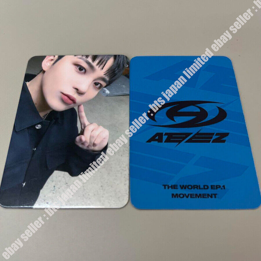 ATEEZ THE WORLD EP.1: MOVEMENT SoundWave POB Tarjeta fotográfica oficial Sorteo 