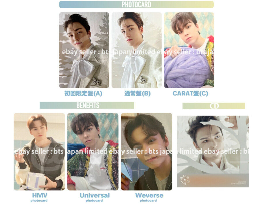 SEVENTEEN VERNON Poder del amor Ainochikara Tarjeta fotográfica oficial Carat HMV Weverse 