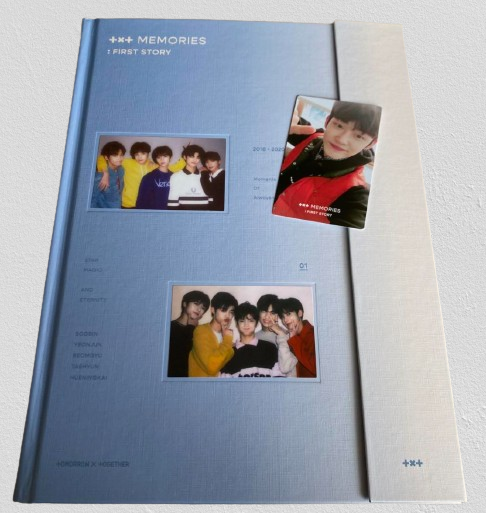 YEONJUN TXT Memories First Story Photobook Poster 4 disc Official Photocard set