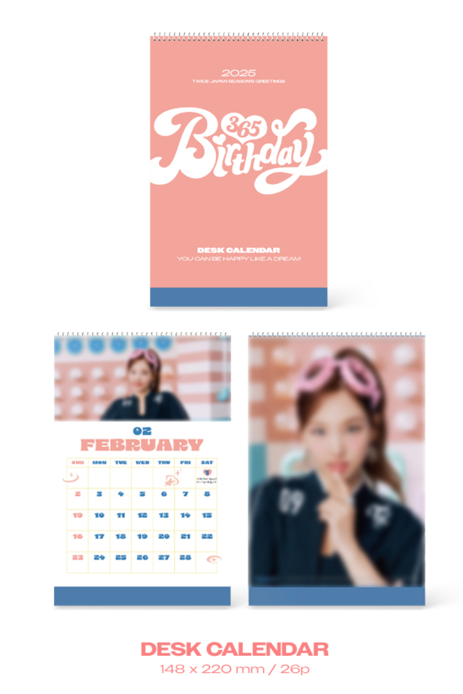 PRE TWICE JAPAN SEASON'S GREETINGS 2025 BIRTHDAY365 with ONCE POB PHOTOCARD