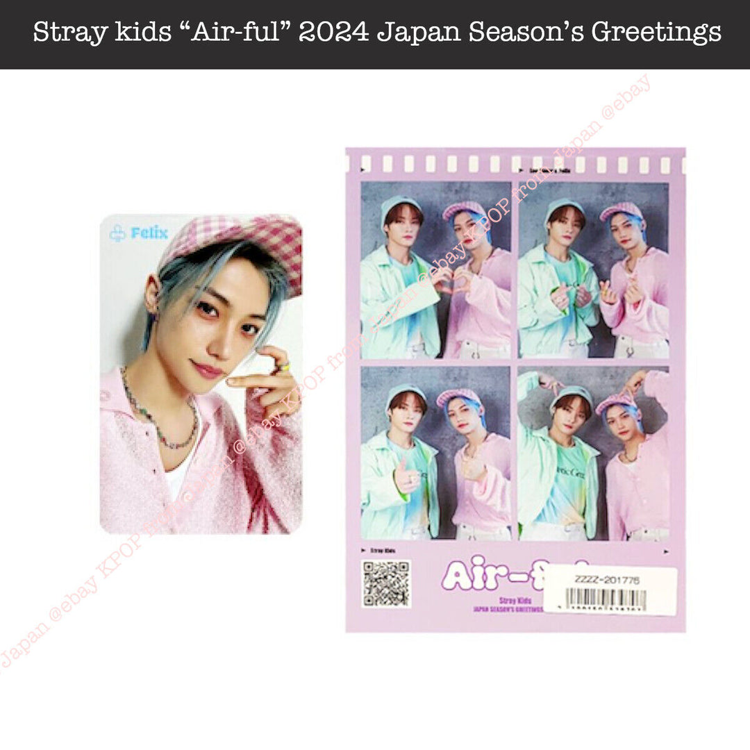 Stray Kids Air-ful JYP POB Photocard 4-cut 2024 JAPAN SEASON’S GREETINGS SEASONS