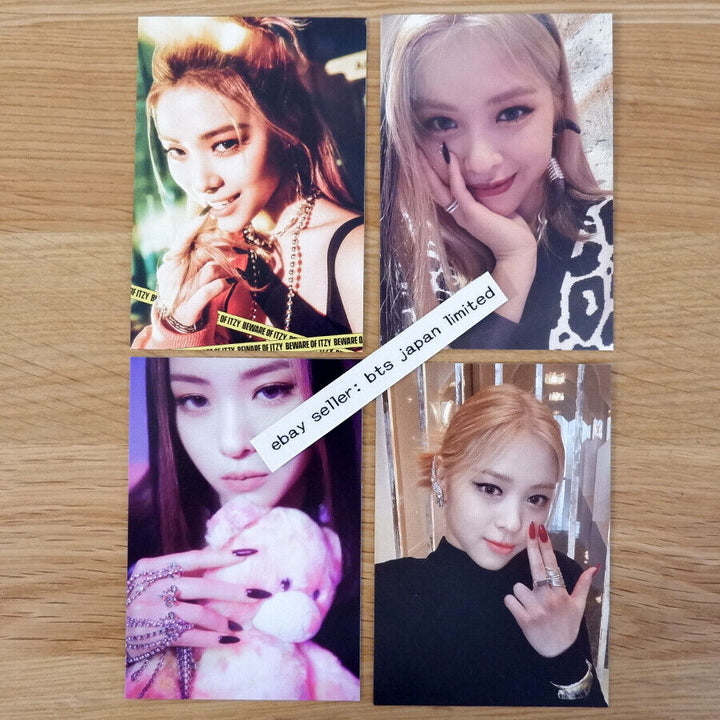 ITZY RYUJIN GUESS WHO TOWER RECORDS Official 4 cards set Photo card