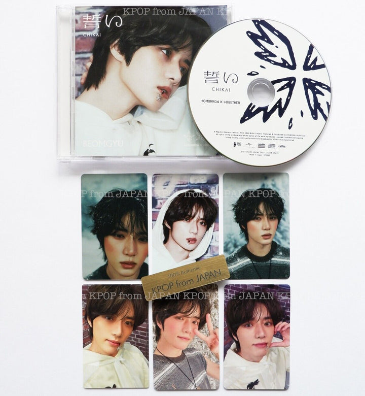 BEOMGYU TXT JAPAN CHIKAI SOLO CD + Photocard set / POB Lucky draw Weverse UMS